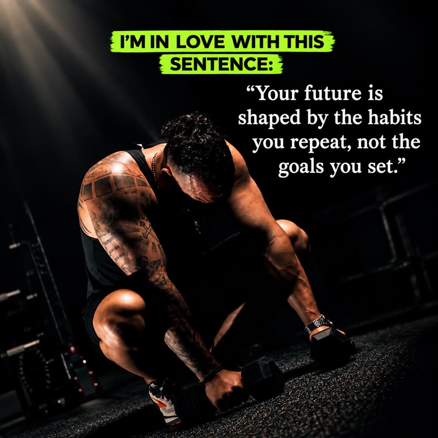 Instagram post: Your future is shaped by the habits you repeat, not the goals you set